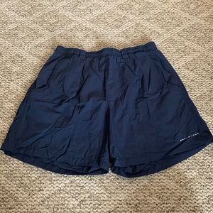 Navy blue Columbia swim trunks